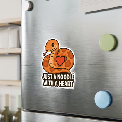Just a Noodle With a Heart – Cornsnake Vinyl Sticker
