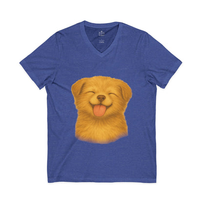 Puppy Lick - V-Neck Unisex T-Shirt