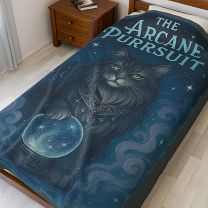 The Arcane Purrsuit - Velveteen Blanket