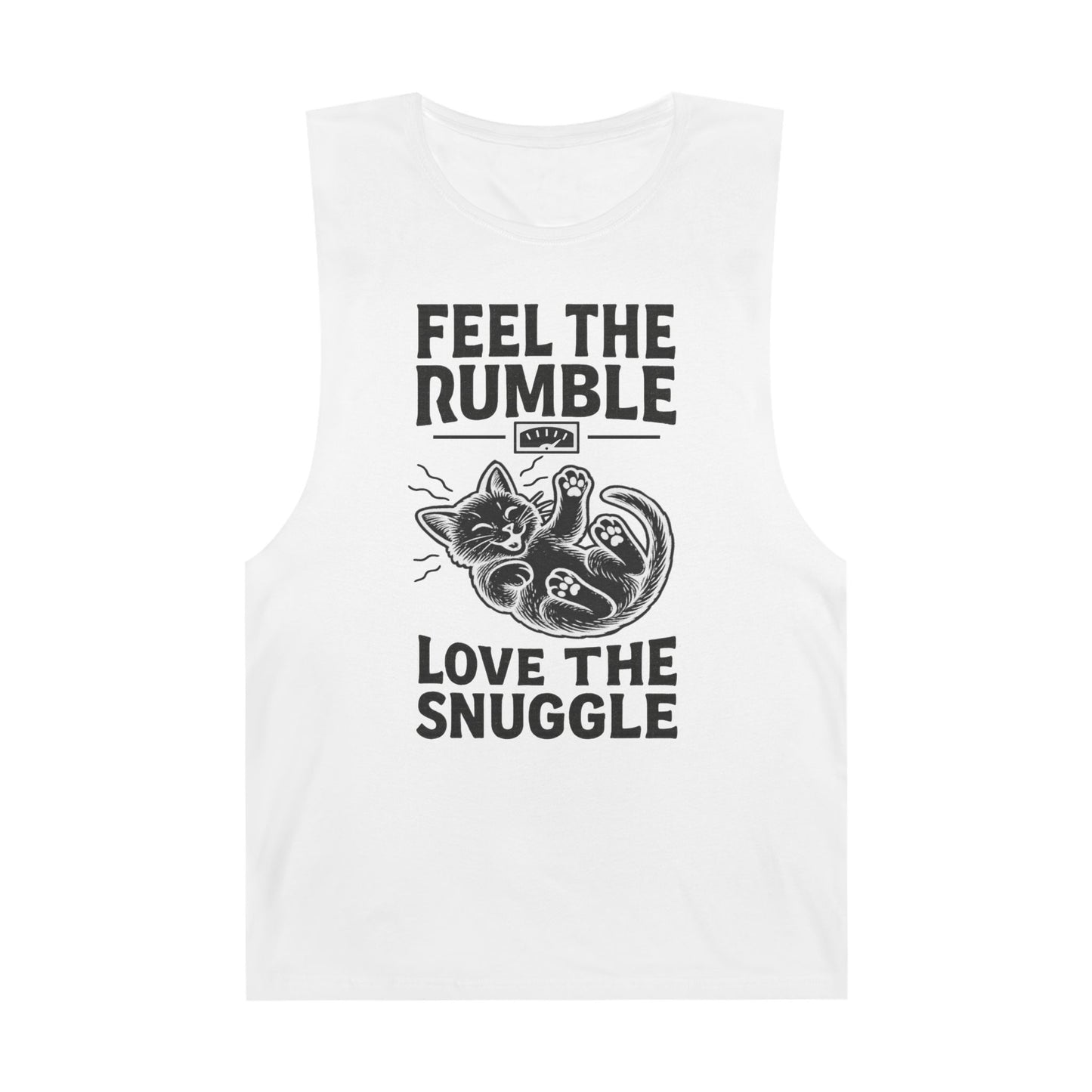 Feel the Rumble, Love the Snuggle - Vintage-Cut Muscle Tank Top