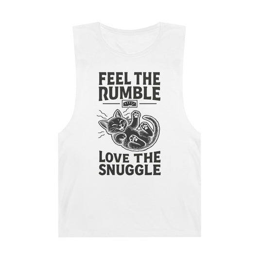 Feel the Rumble, Love the Snuggle - Vintage-Cut Muscle Tank Top