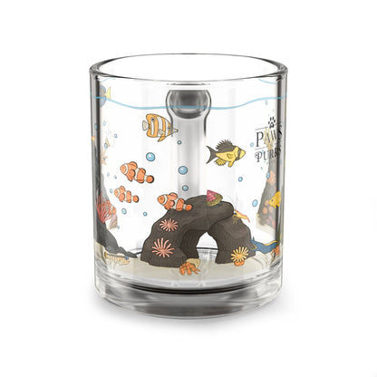 Saltwater Aquarium Fishtank - 10oz Glass Mug