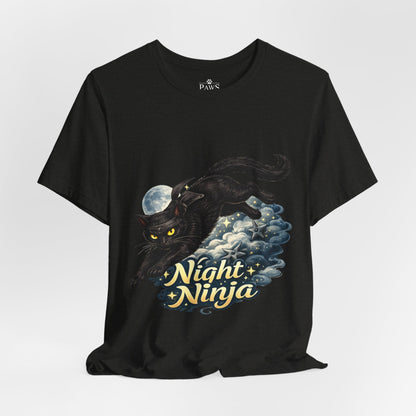 Night Ninja - Soft Unisex Cat T-Shirt