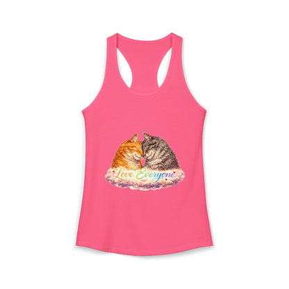 Love Everyone – Cat Pride Women’s Racerback Tank Top