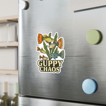 Guppy Chaos – Aquarium Fish Vinyl Sticker