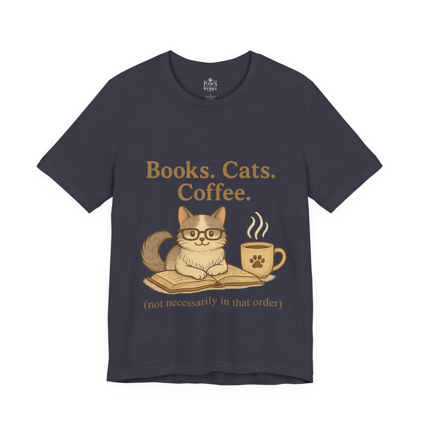 Books. Cats. Coffee. – Soft Unisex T-Shirt