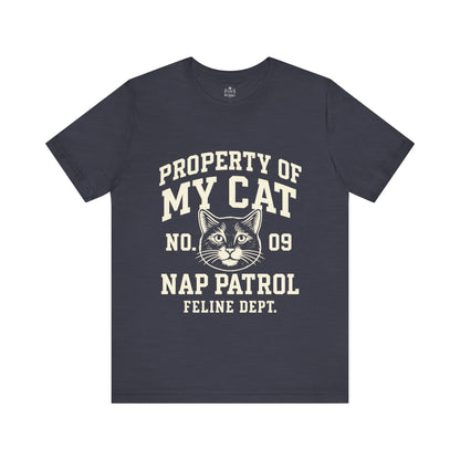 Property of My Cat Nap Patrol - Soft Unisex T-Shirt