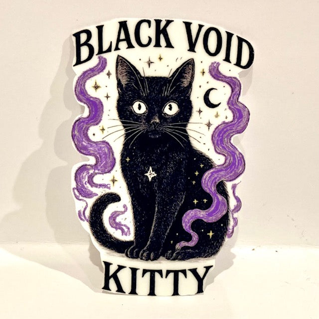 Black Void Kitty - Cat Sticker
