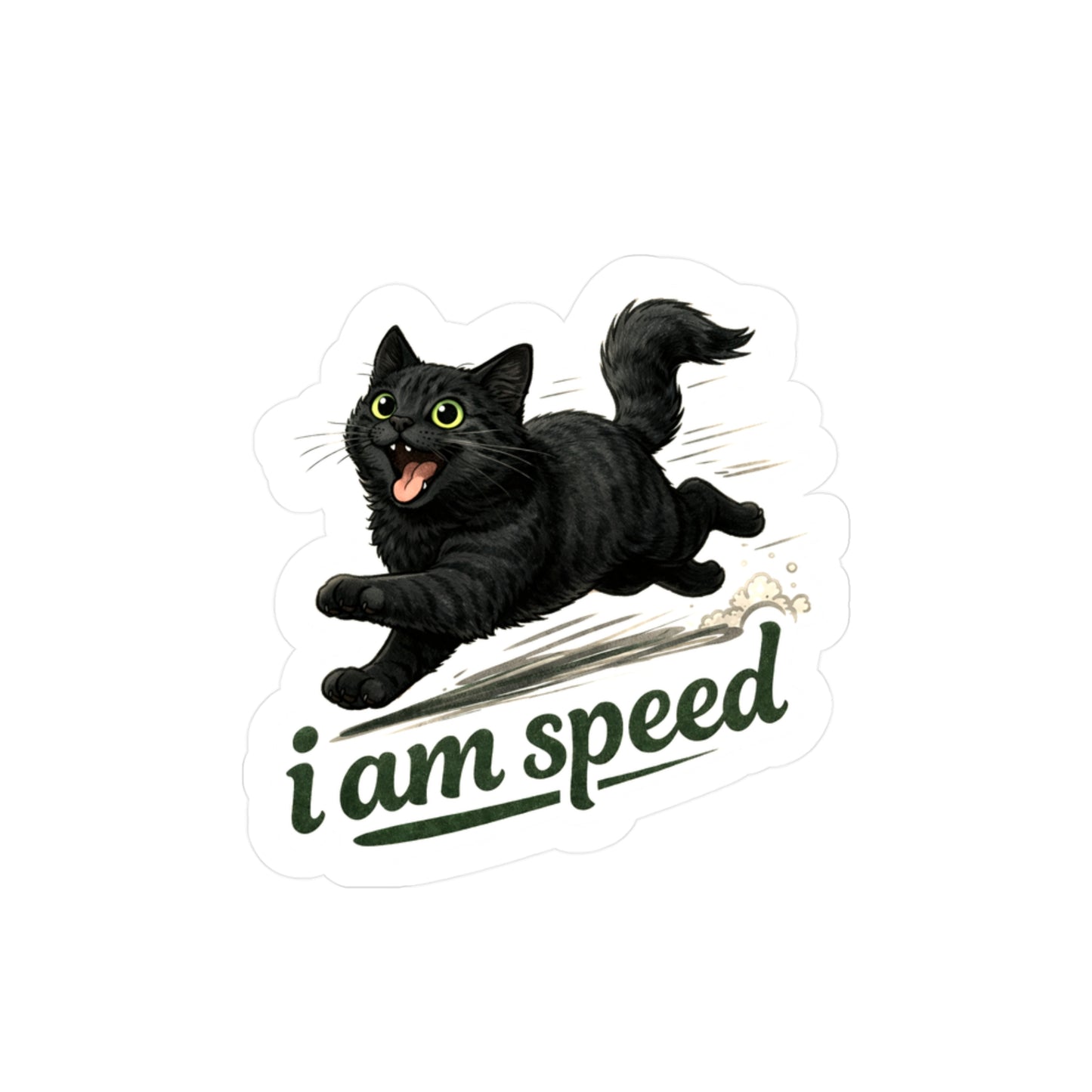 i am speed - Cat Zoomies Sticker Set