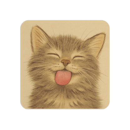 Kitty Licks - Neoprene 4" Coasters