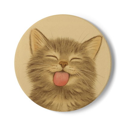 Kitty Licks - Neoprene 4" Coasters