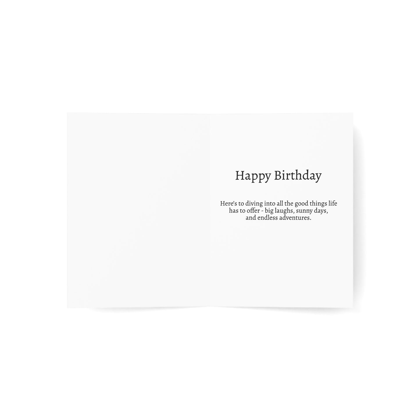 Make a Splash: Happy Birthday – Dog Photography Greeting Card