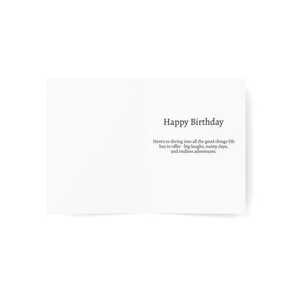 Make a Splash: Happy Birthday – Dog Photography Greeting Card