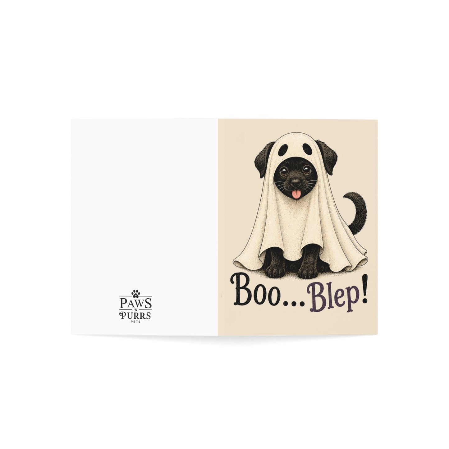 Boo... Blep! – Cat & Dog Halloween Greeting Cards