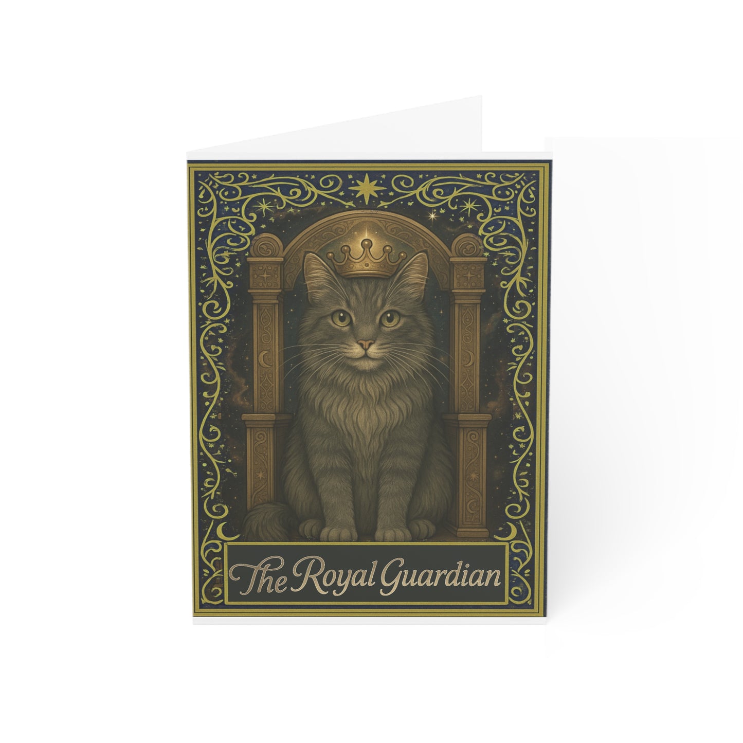 "Royal Guardian" - Mystical Cats Greeting Card