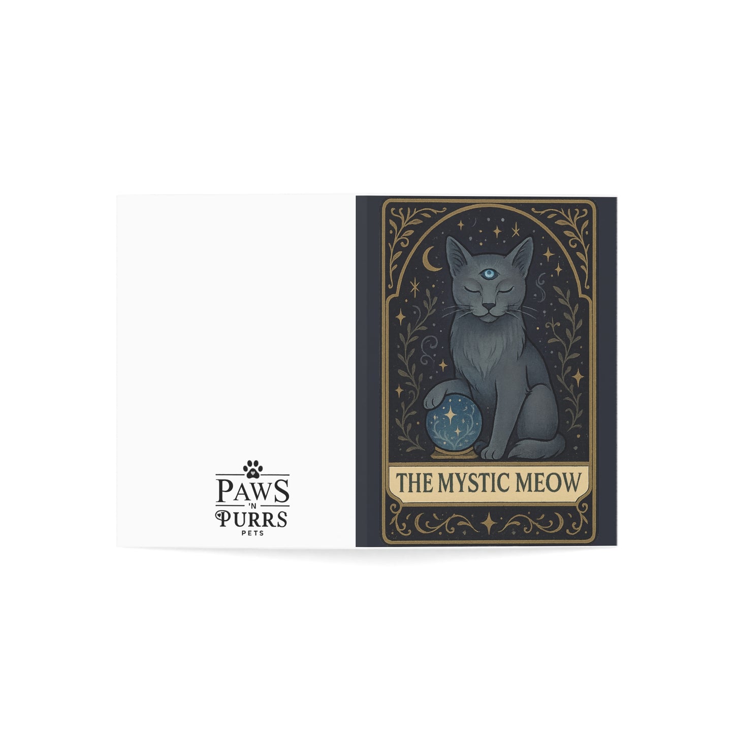 "Mystic Meow" - Mystical Cats Greeting Card