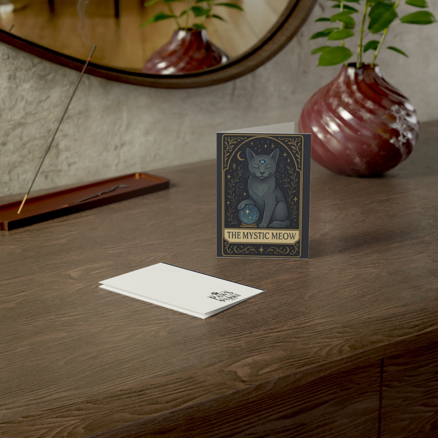 "Mystic Meow" - Mystical Cats Greeting Card