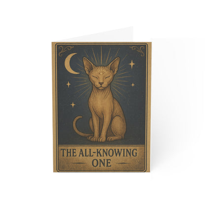 "All-Knowing One" - Mystical Cats Greeting Card