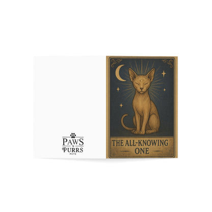 "All-Knowing One" - Mystical Cats Greeting Card