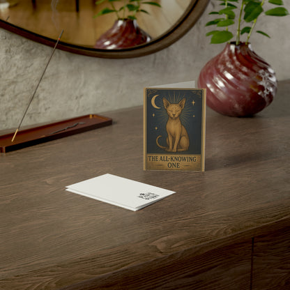 "All-Knowing One" - Mystical Cats Greeting Card
