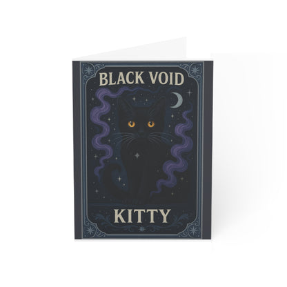 "Black Void Kitty" - Mystical Cats Greeting Card