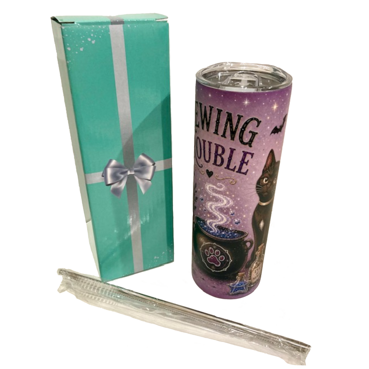 Brewing Trouble - 20oz Glow-in-the-Dark Steel Tumbler