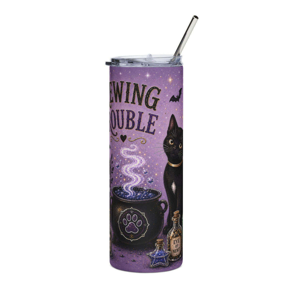 Brewing Trouble - 20oz Glow-in-the-Dark Steel Tumbler