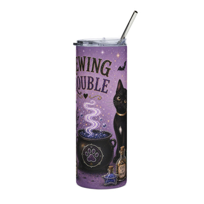 Brewing Trouble - 20oz Glow-in-the-Dark Steel Tumbler