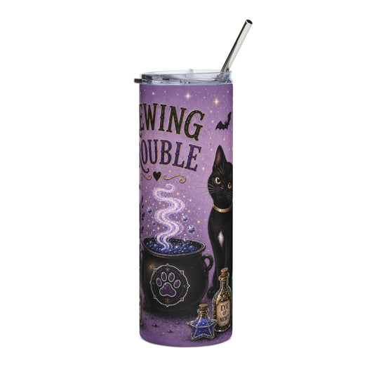 Brewing Trouble - 20oz Glow-in-the-Dark Steel Tumbler