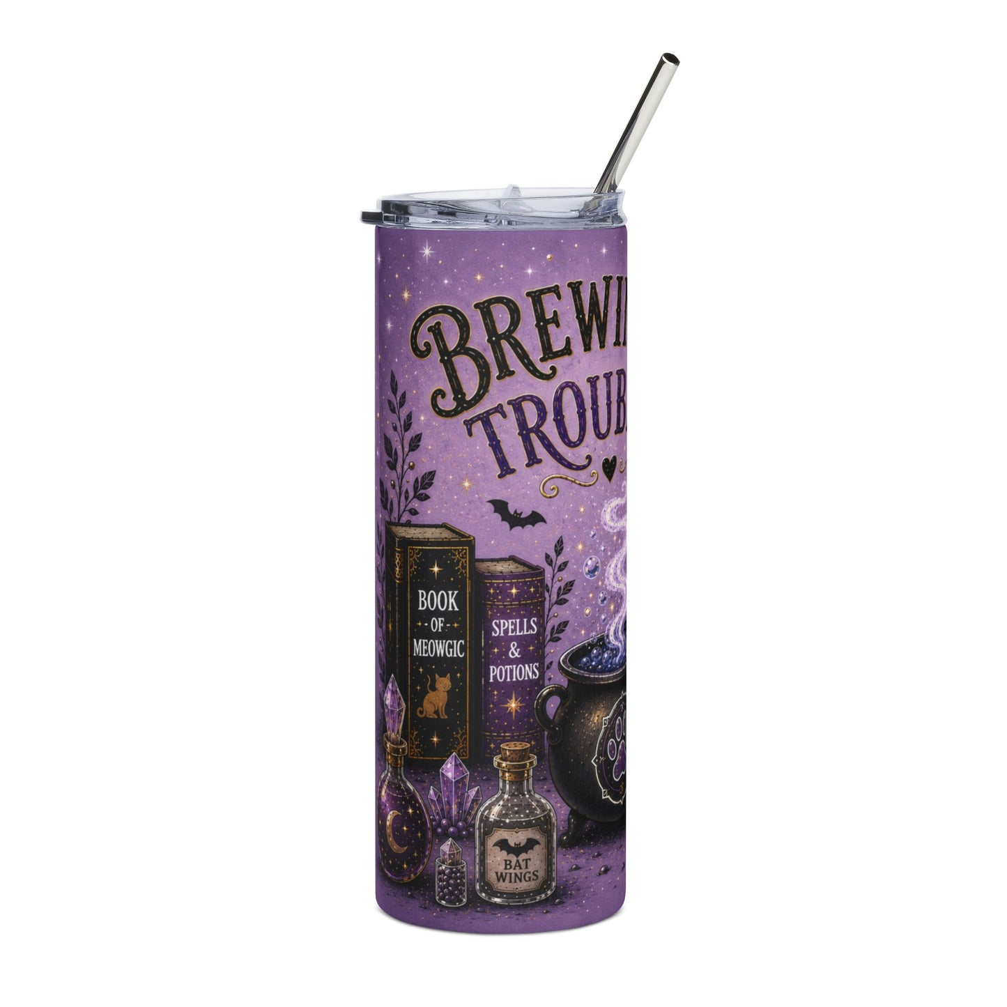 Brewing Trouble - 20oz Glow-in-the-Dark Steel Tumbler