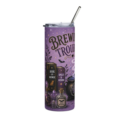 Brewing Trouble - 20oz Glow-in-the-Dark Steel Tumbler