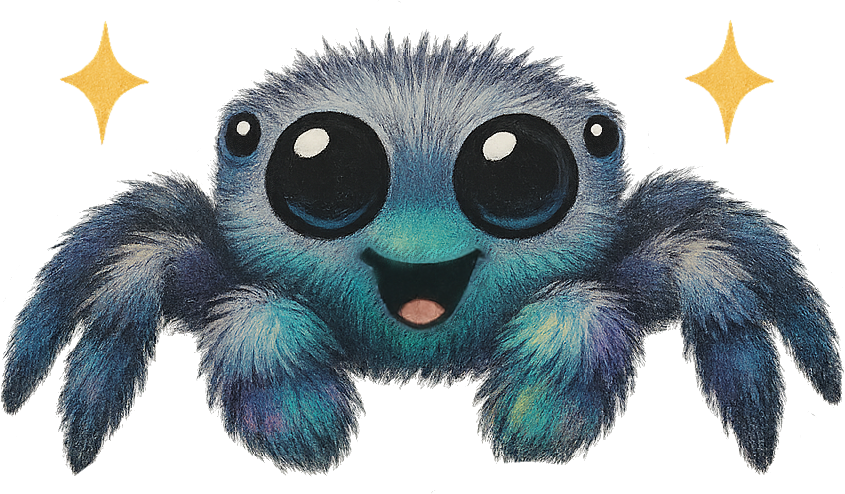 Jumping Sparkle Spider - Royal Jumping Spider Sticker