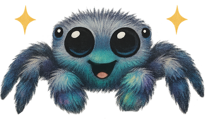 Jumping Sparkle Spider - Royal Jumping Spider Sticker