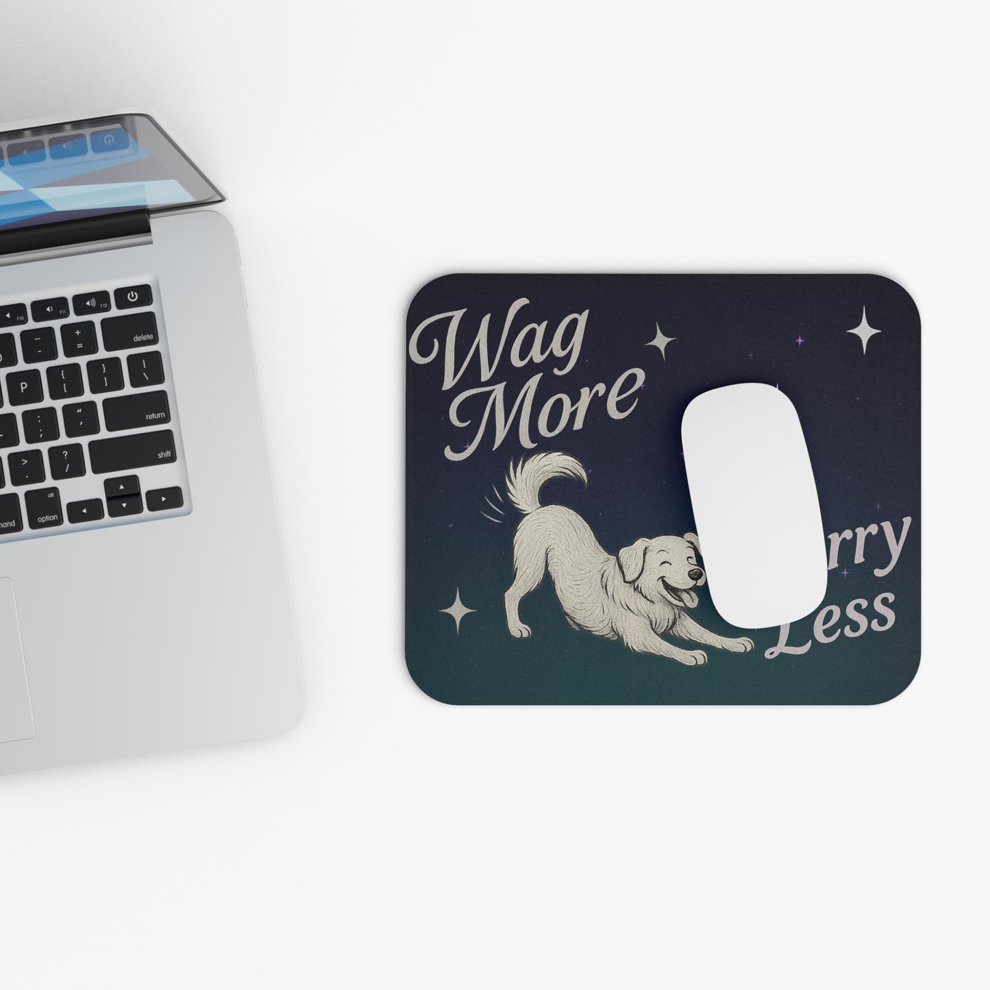 Wag More, Worry Less Mousepad