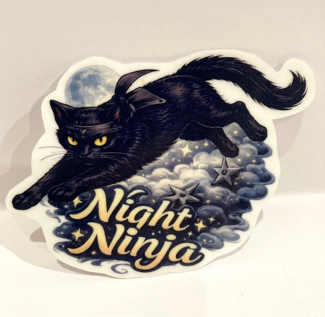 Night Ninja - Cat Sticker