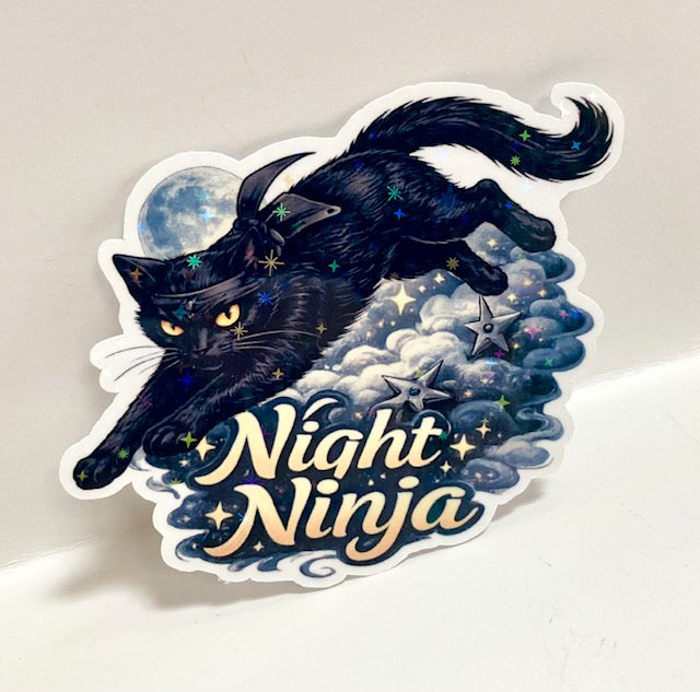 Night Ninja - Cat Sticker