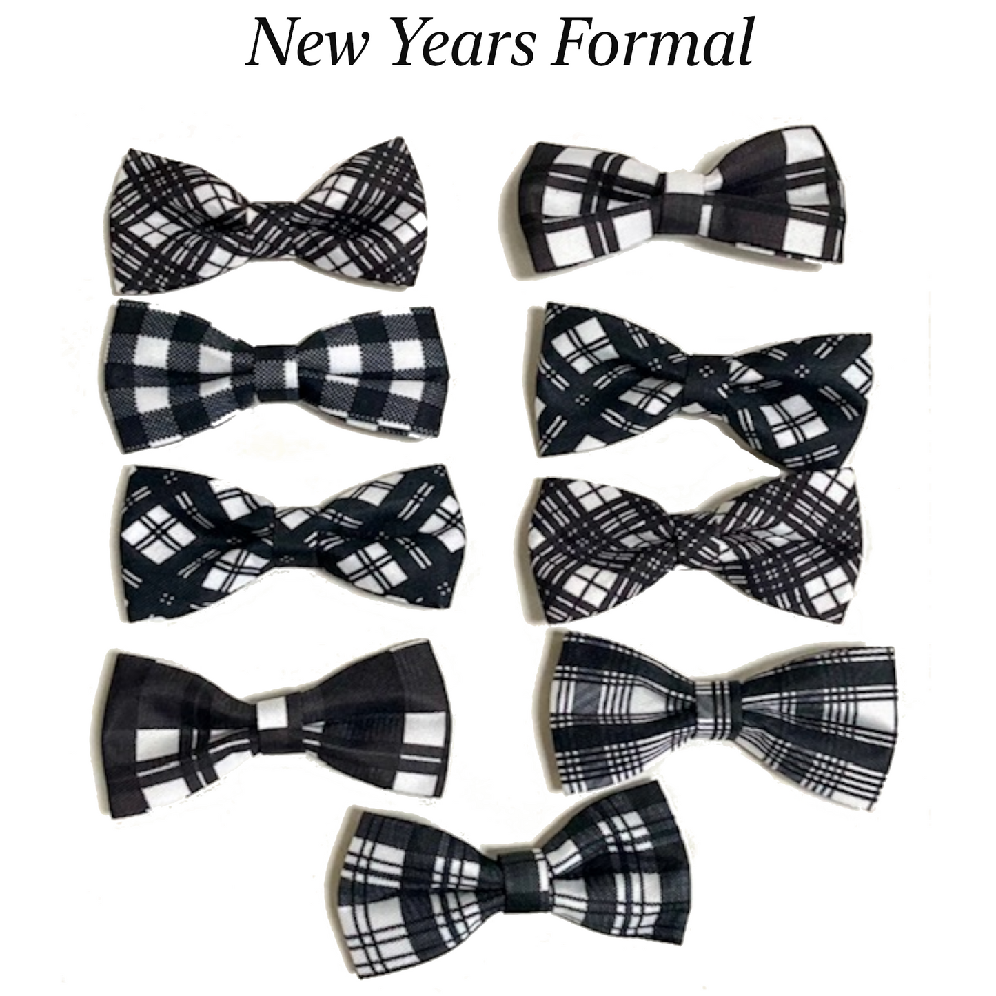 Festive Pet Collar Bow Ties