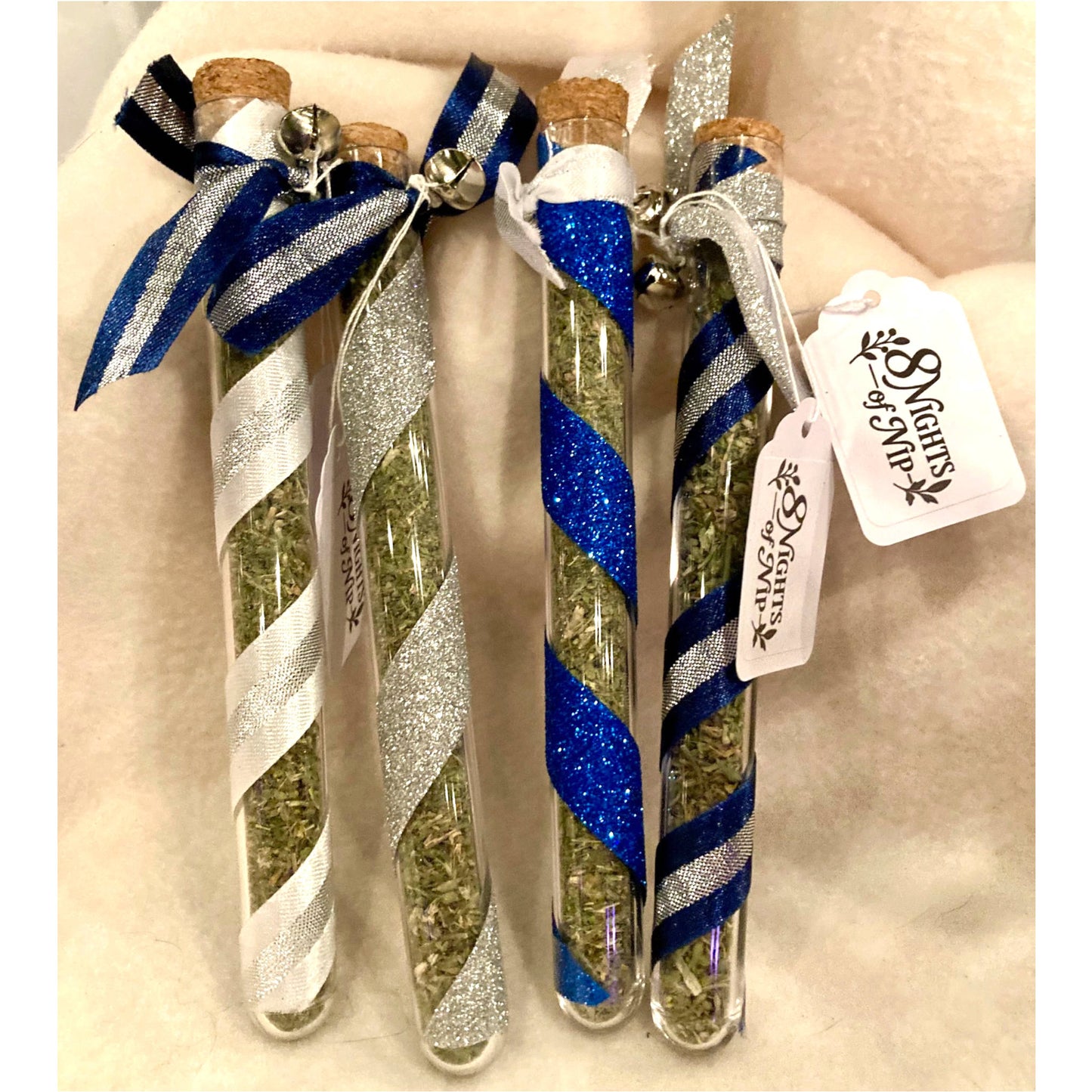 Festive Catnip Vials – Santa’s Kitty Crack / 8 Nights of Nip