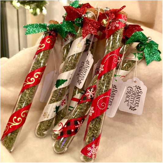 Festive Catnip Vials – Santa’s Kitty Crack / 8 Nights of Nip
