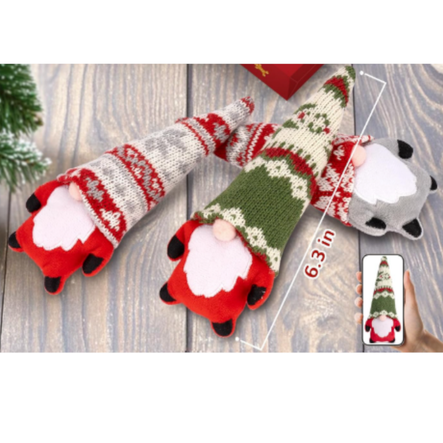 Santa Claus Gnome - Catnip Cat Toy