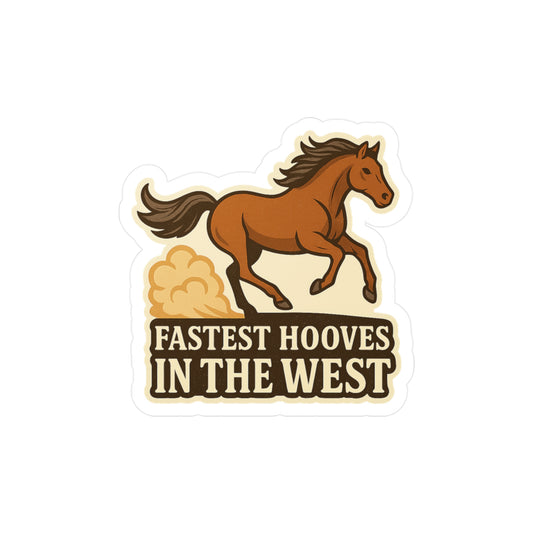 Fastest Hooves in the West - American Quarter Horse Sticker