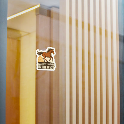 Fastest Hooves in the West - American Quarter Horse Sticker