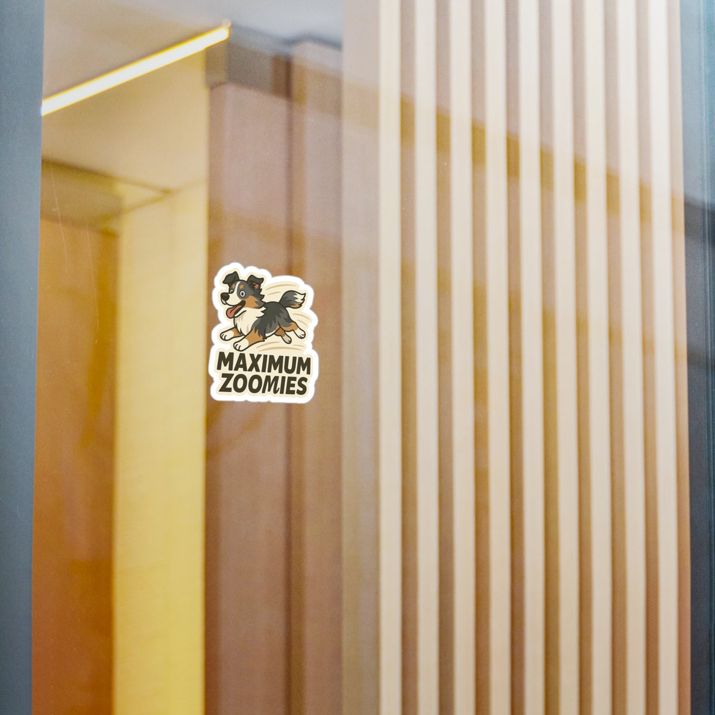 Maximum Zoomies - Australian Shepherd Dog Sticker