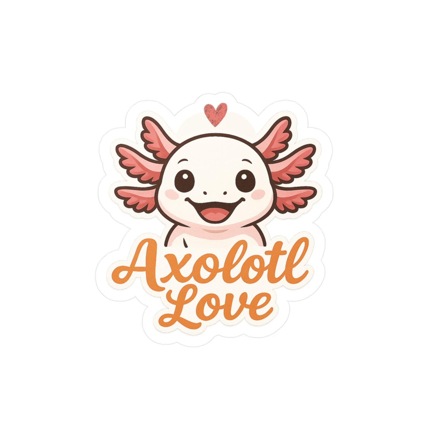 Axolotl Love - Fish Sticker
