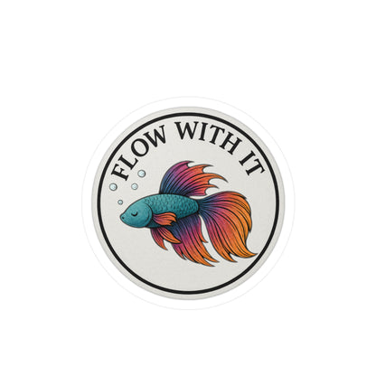 Flow With It - Betta Fish Sticker