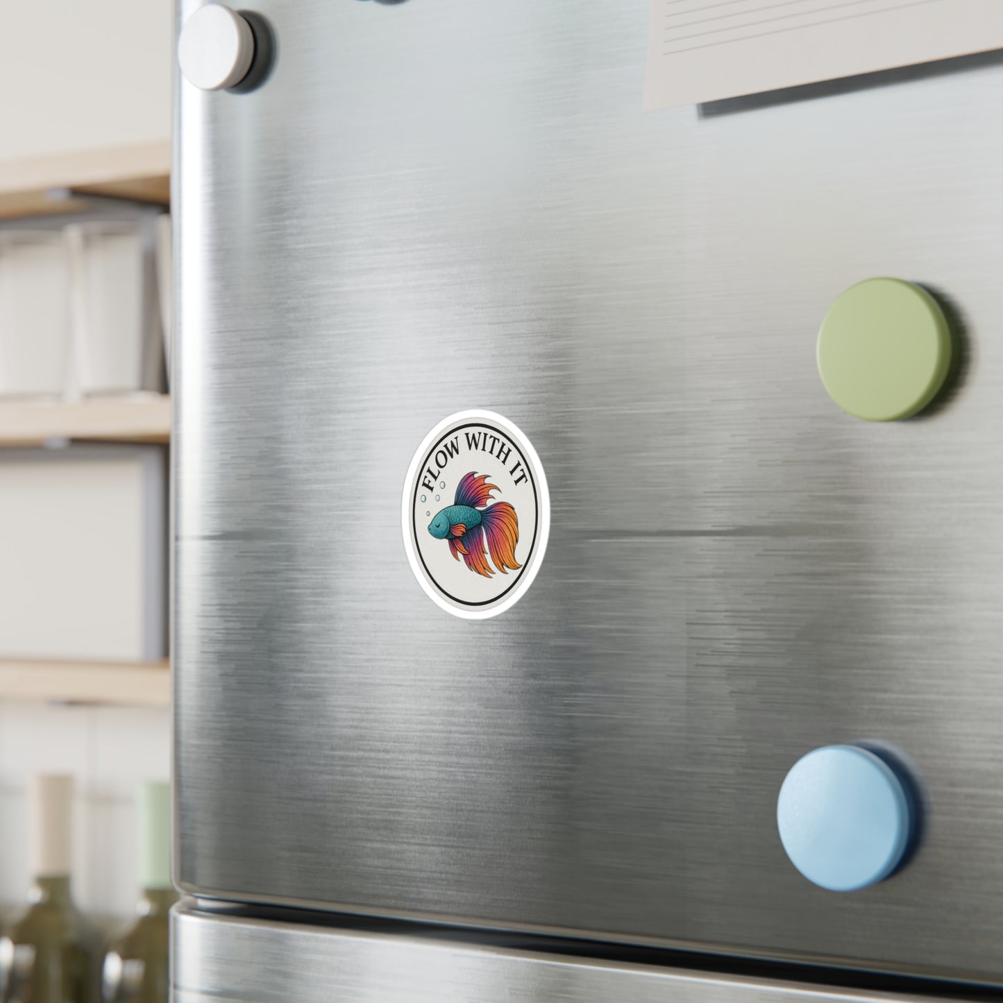 Flow With It - Betta Fish Sticker