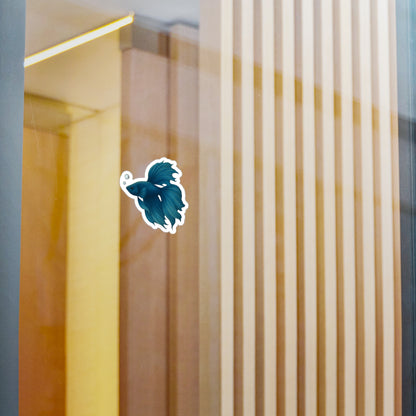 Halfmoon Blue Betta Fish - Sticker