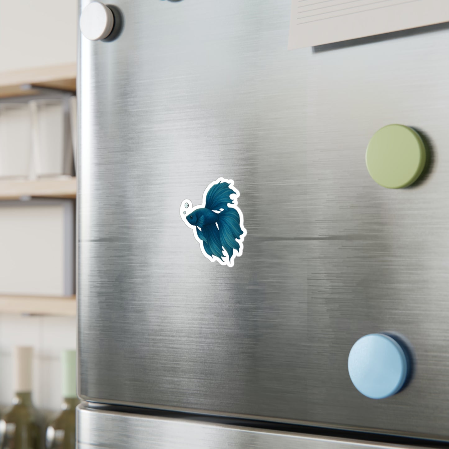 Halfmoon Blue Betta Fish - Sticker