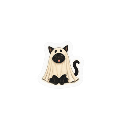 Boo... Blep! - Cat & Dog Ghost Stickers