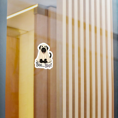 Boo... Blep! - Cat & Dog Ghost Stickers